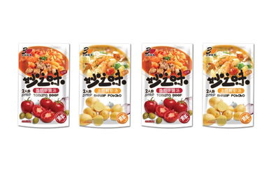妙之味濃湯食品包裝設計中的電子產品元素融合與創新